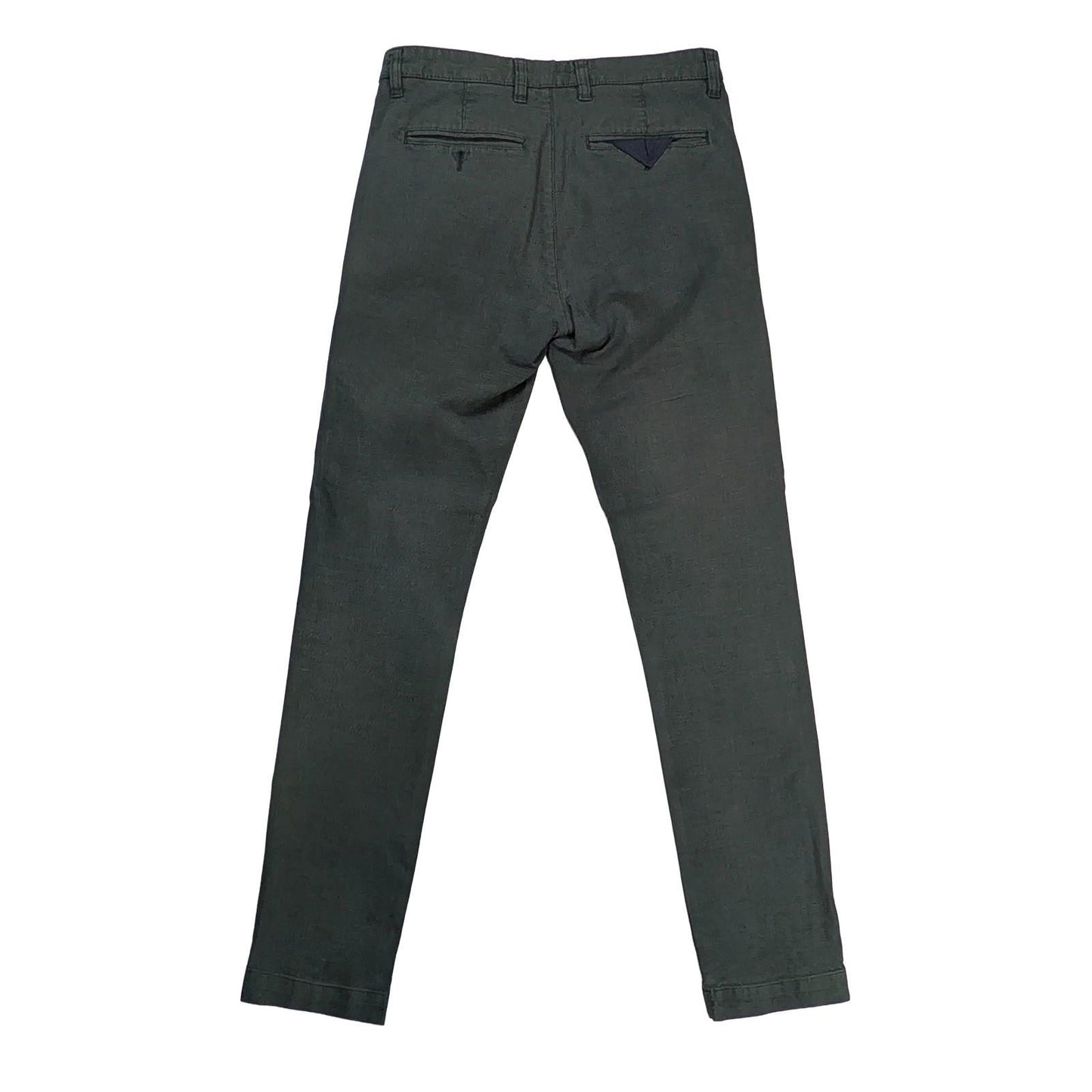 Ted Baker Chino Trousers Men's Size 28 R Dark Green Textured Cotton Slim Fit Sma by Baker – | RewearableUK