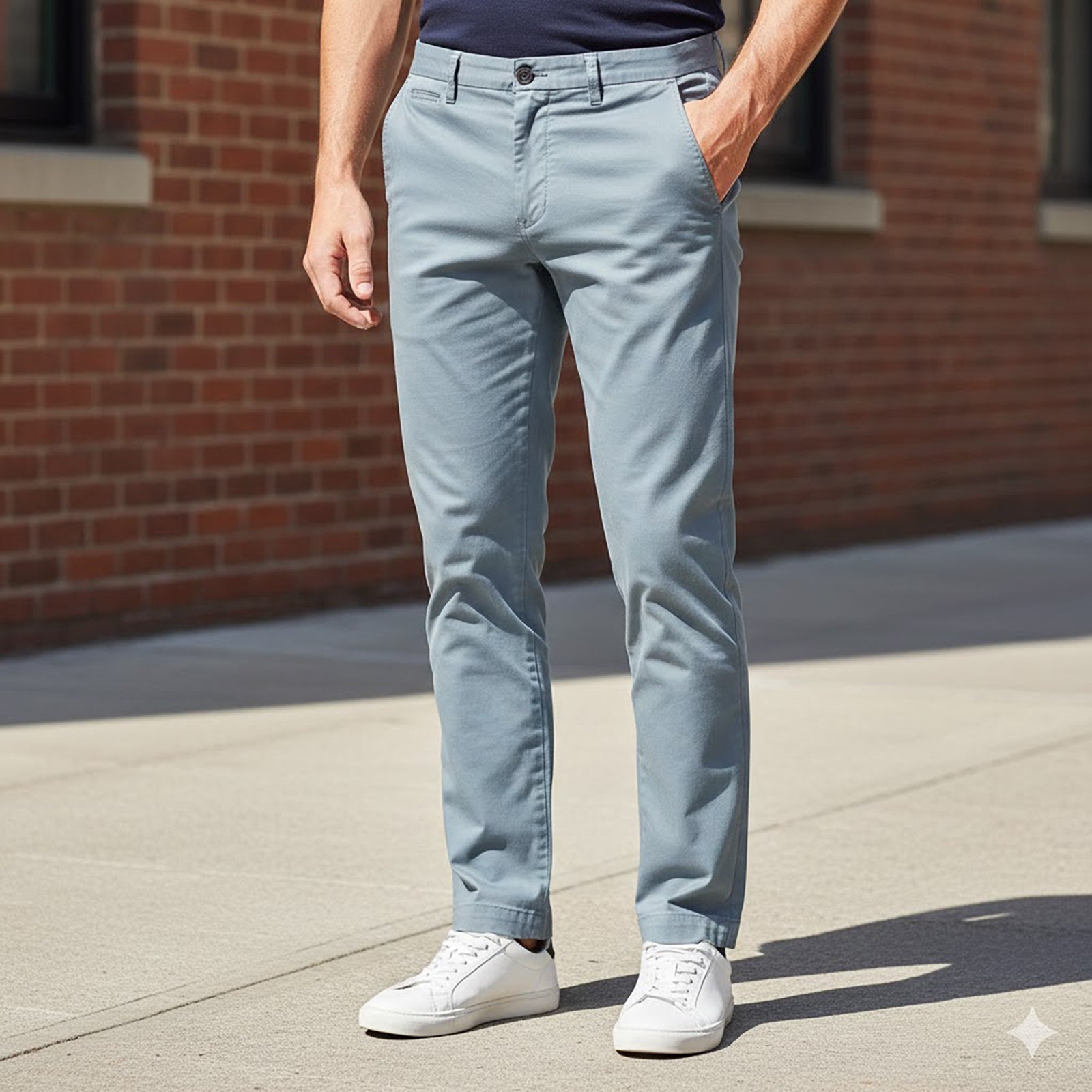 Ted Baker Chino Trousers Slate Blue | Men's 36R by Baker – trousers | RewearableUK