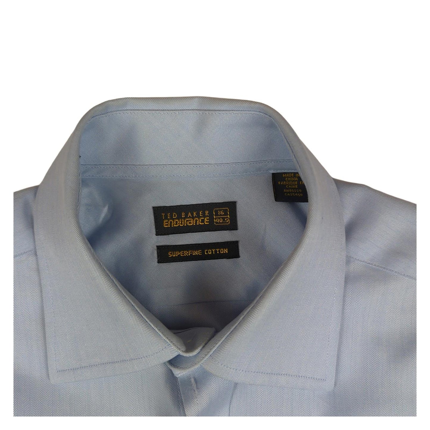 Ted Baker Ted Baker Endurance Formal Shirt Sky Blue Men’s Size 16 Long Sleeve shirt RewearableUK