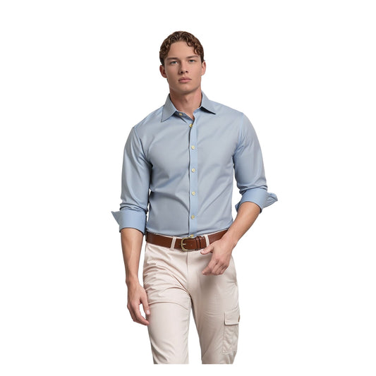 Ted Baker Ted Baker Endurance Formal Shirt Sky Blue Men’s Size 16 Long Sleeve shirt RewearableUK