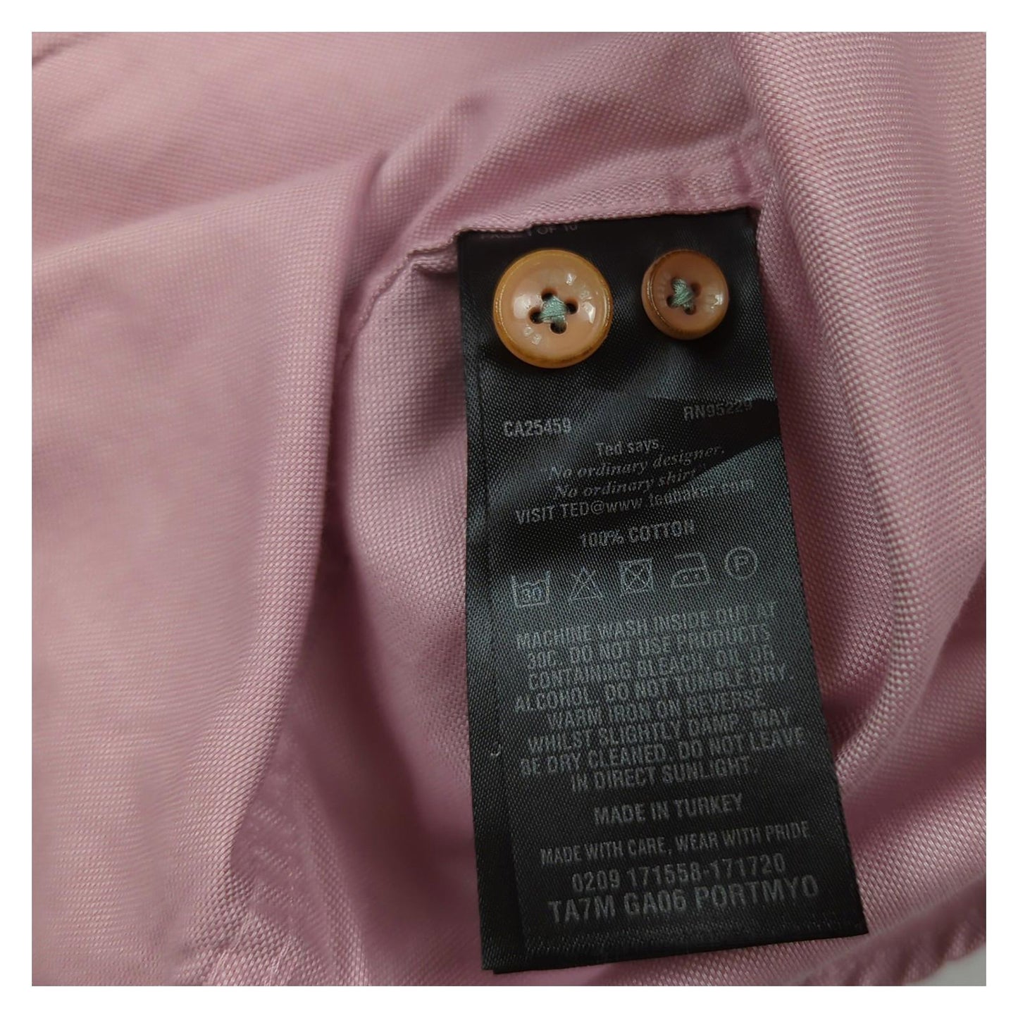 Ted Baker Ted Baker Endurance Men's Lavender Long Sleeve Cotton Shirt Size 17 L shirt RewearableUK