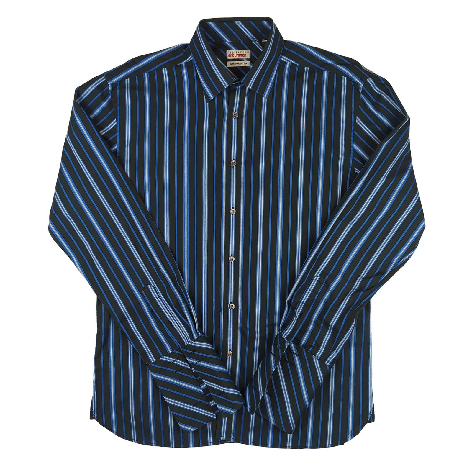 Ted Baker Ted Baker Endurance Striped Cotton Formal Shirt Size 17 (43cm) Excellent shirt RewearableUK