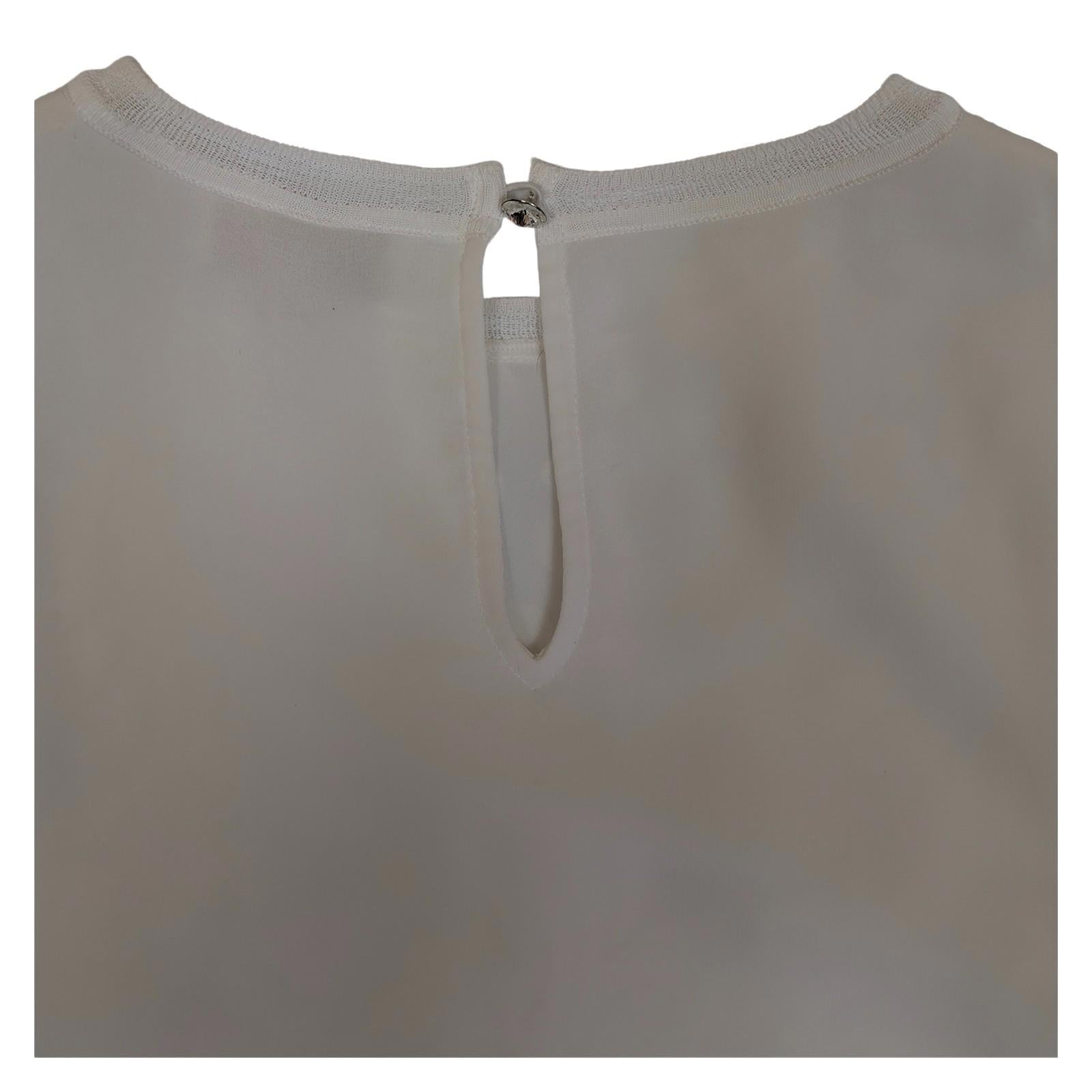 Ted Baker Esti White Burnout Floral Top Size 2 UK 10 Sleeveless Shell Blouse Sma by Ted Baker – | RewearableUK