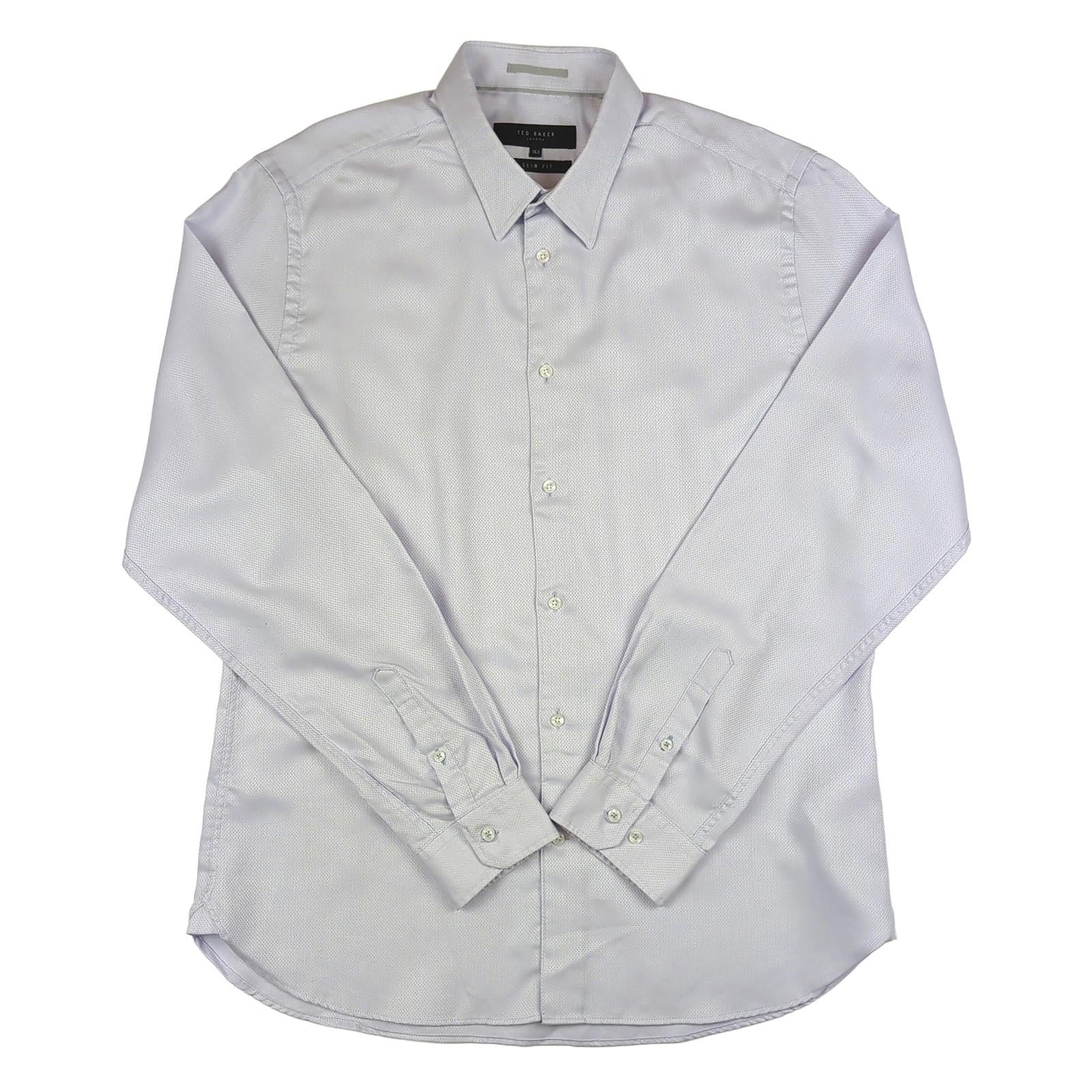 Ted Baker Ted Baker Formal Shirt Purple Men’s Size 16.5 (Large) Long Sleeve shirt RewearableUK