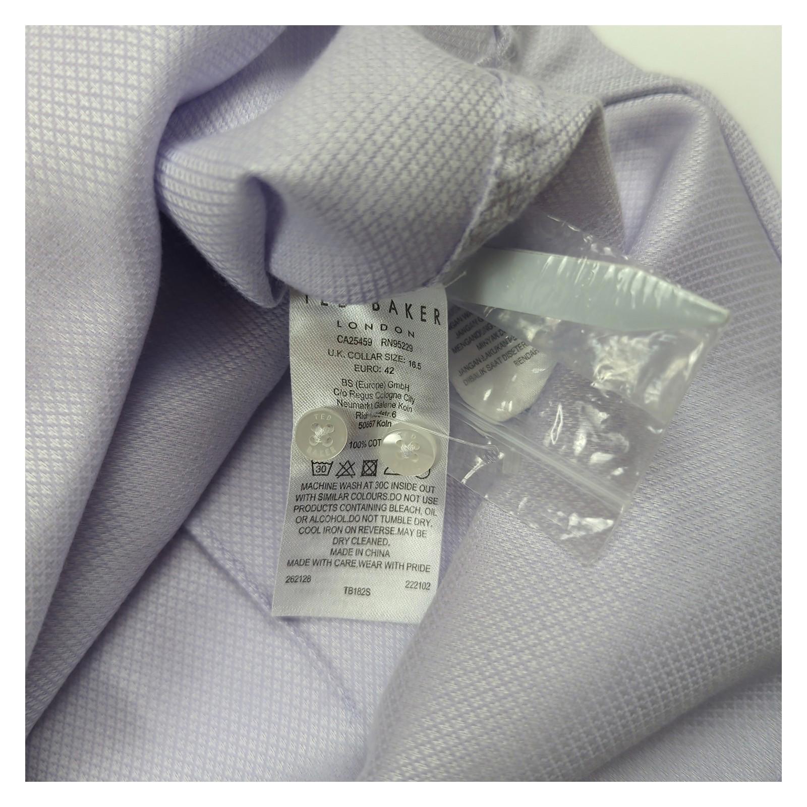 Ted Baker Ted Baker Formal Shirt Purple Men’s Size 16.5 (Large) Long Sleeve shirt RewearableUK