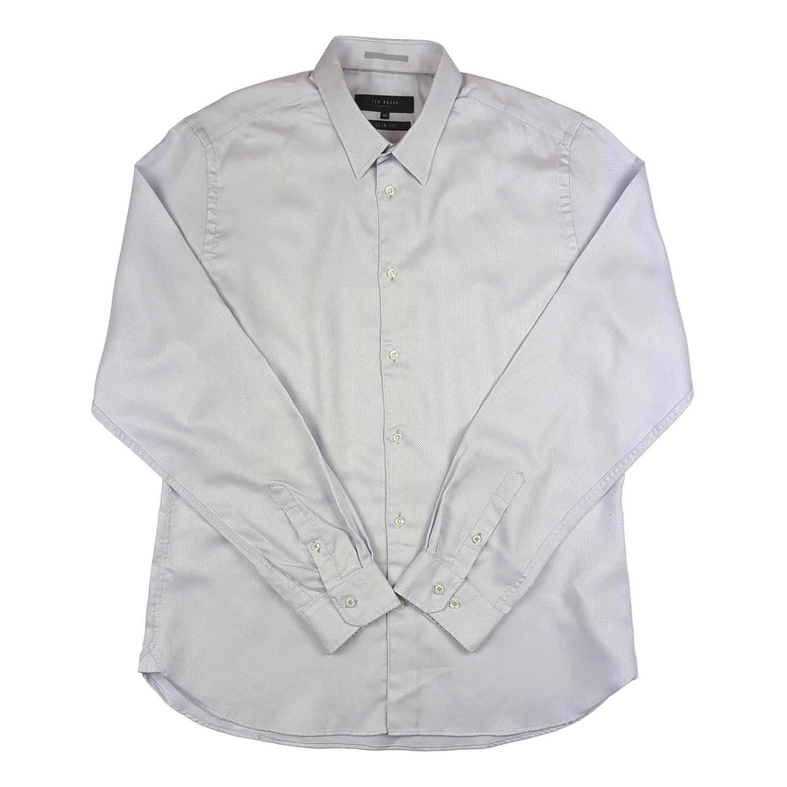 Ted Baker Ted Baker Formal Shirt Purple Men’s Size 16.5 (Large) Long Sleeve shirt RewearableUK