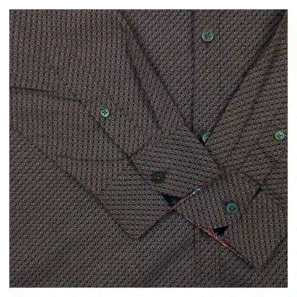Ted Baker Geometric Print Long Sleeve Shirt Red | Men's XL (Size 5) – Shirt product photo 5 | RewearableUK