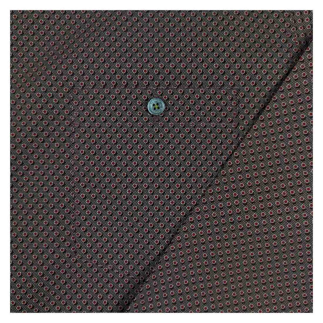Ted Baker Geometric Print Long Sleeve Shirt Red | Men's XL (Size 5) – Shirt product photo 4 | RewearableUK
