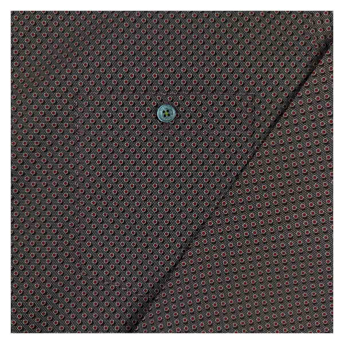 Ted Baker Geometric Print Long Sleeve Shirt Red | Men's XL (Size 5) by Ted Baker – shirt | RewearableUK