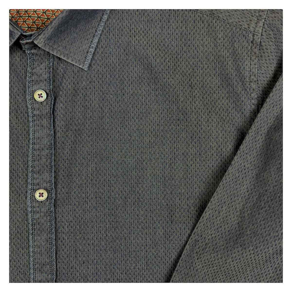 Ted Baker Geometric Print Shirt Navy Blue Size 4 (Large) Long Sleeve – Shirt product photo 6 | RewearableUK
