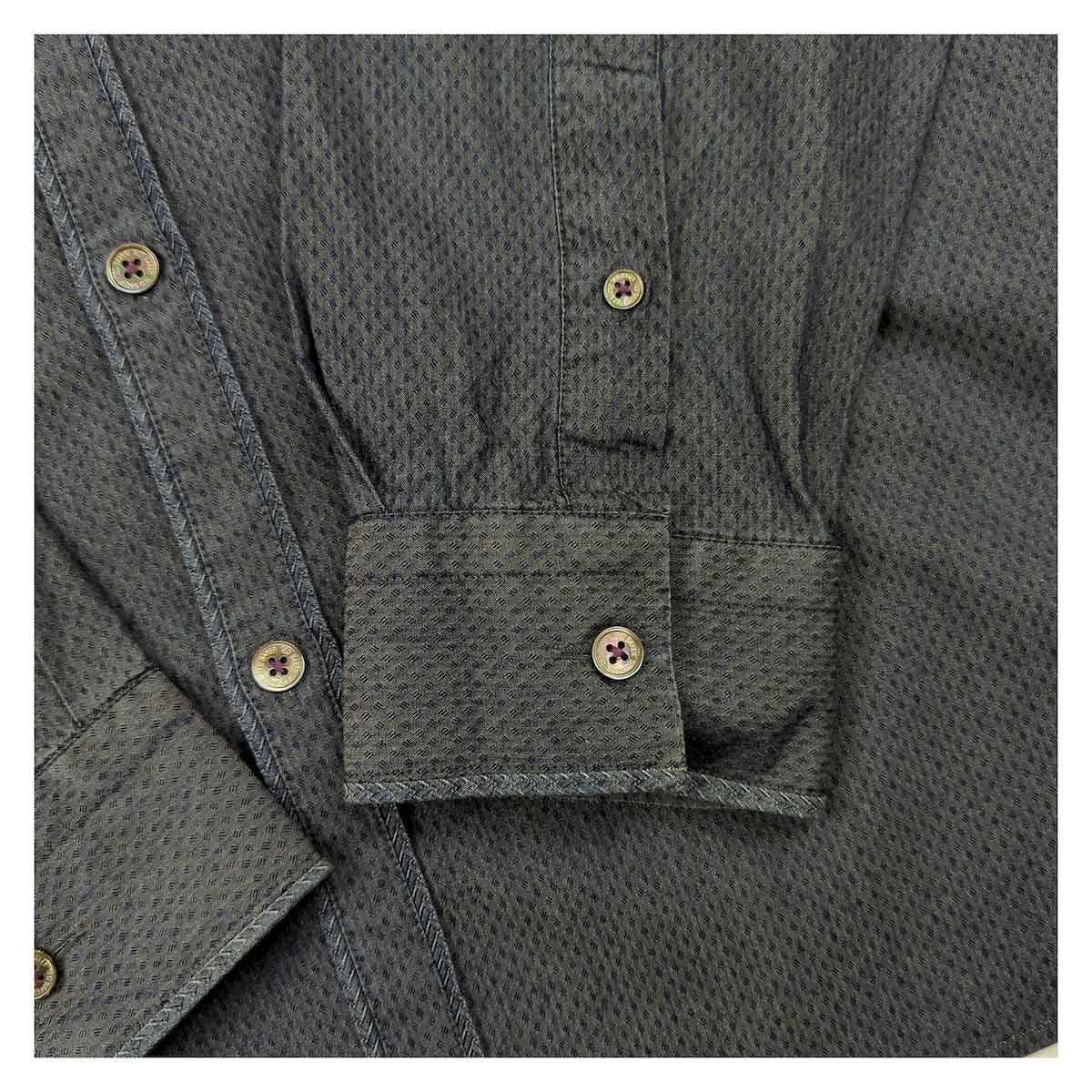 Ted Baker Geometric Print Shirt Navy Blue Size 4 (Large) Long Sleeve by Ted Baker – shirt | RewearableUK