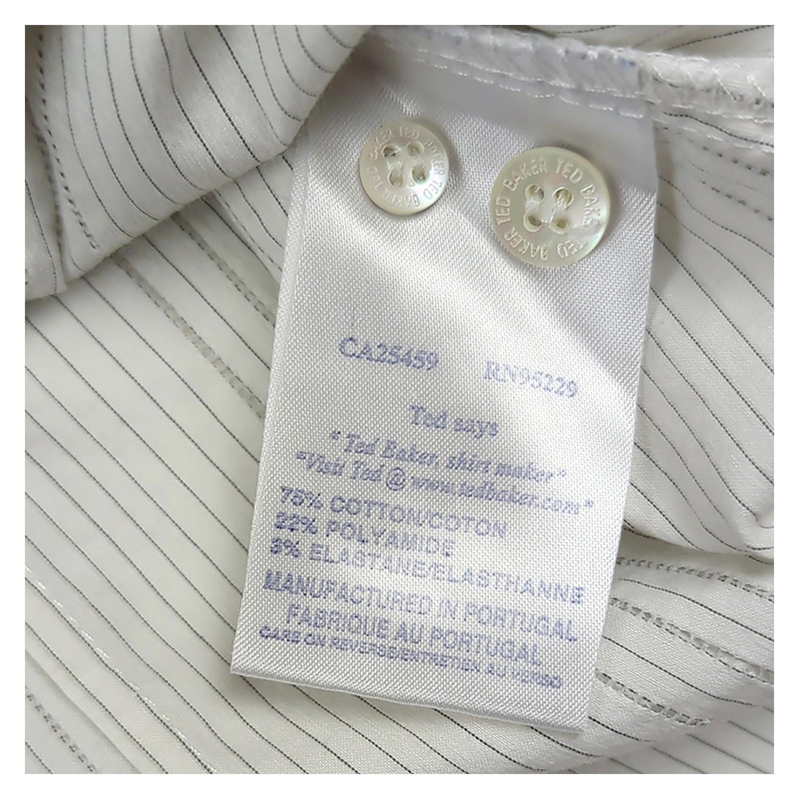 Ted Baker Ted Baker Ivory Striped Long Sleeve Shirt Men’s Size Large (4) Excellent shirt RewearableUK