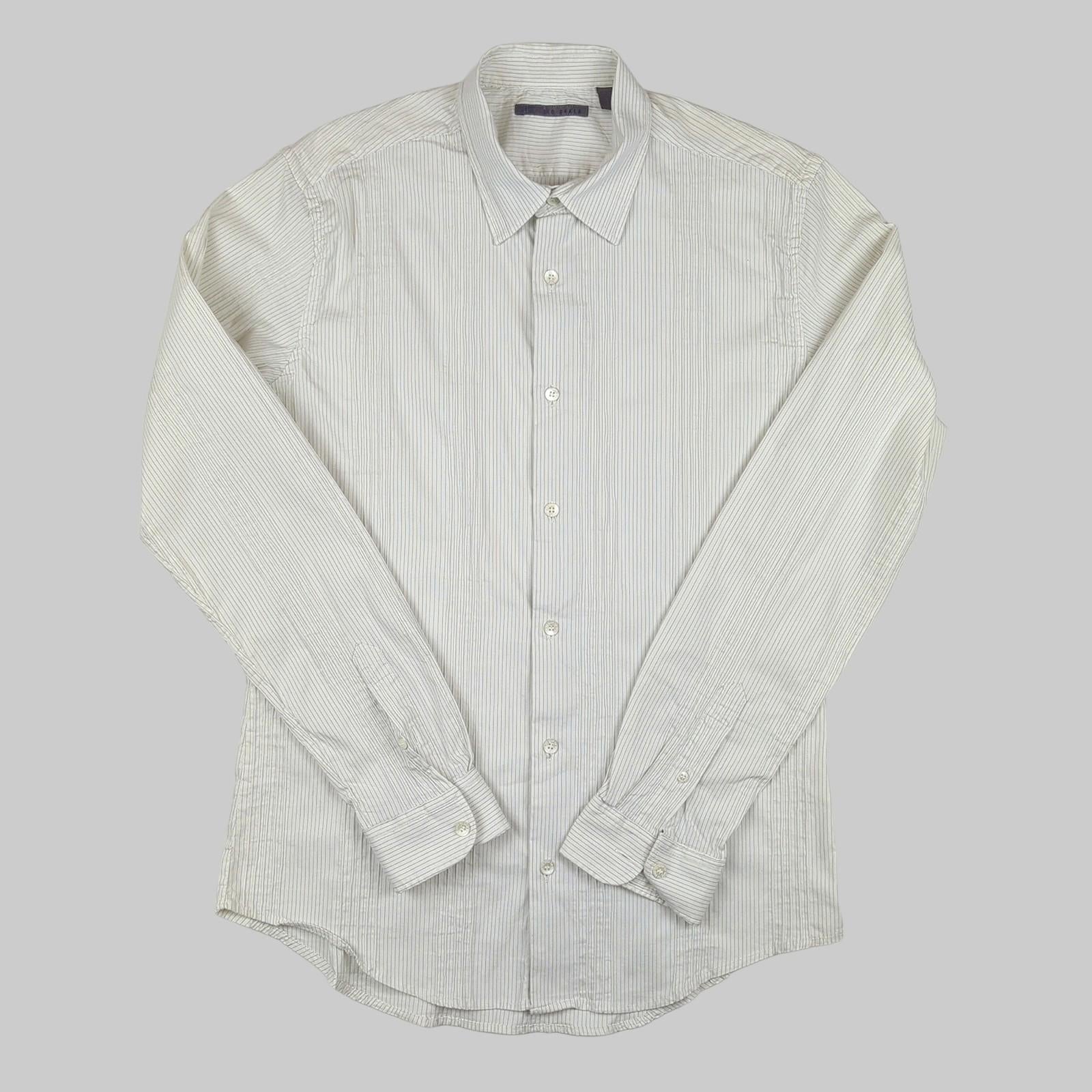 Ted Baker Ted Baker Ivory Striped Long Sleeve Shirt Men’s Size Large (4) Excellent shirt RewearableUK