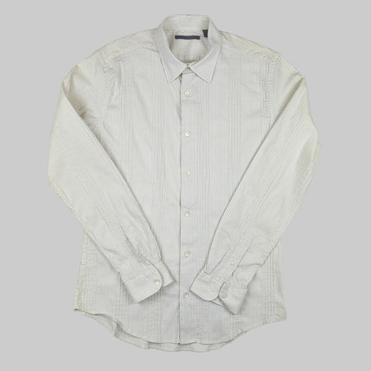 Ted Baker Ted Baker Ivory Striped Long Sleeve Shirt Men’s Size Large (4) Excellent shirt RewearableUK