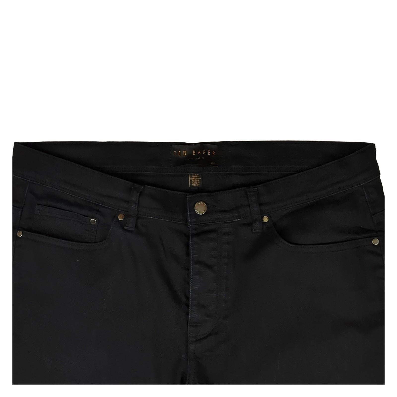 Ted Baker Ted Baker Jeans Mens W36 Regular Fit Black Denim Trousers Casual Used JEANS RewearableUK