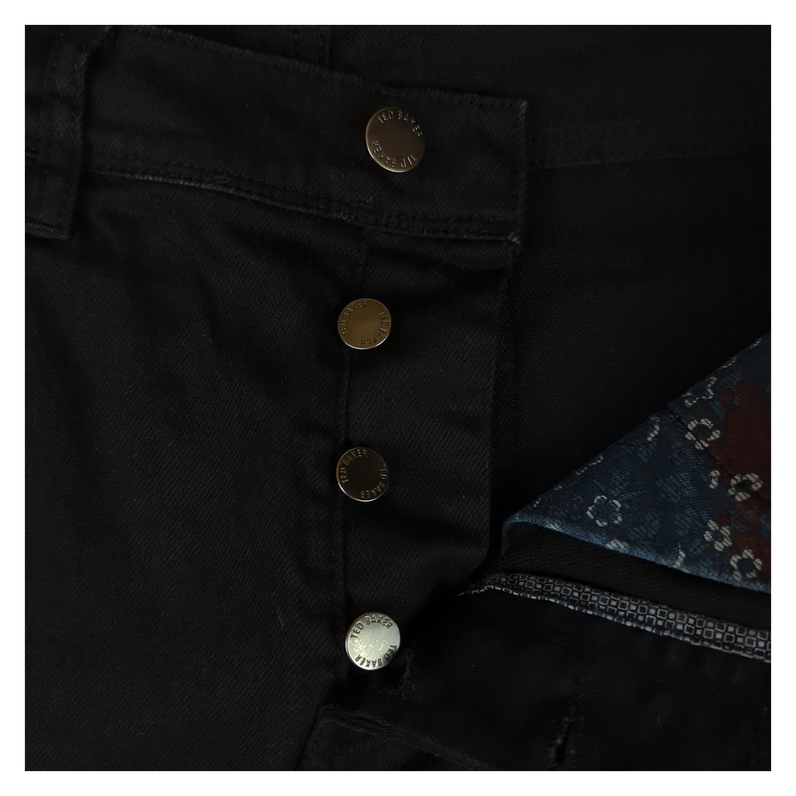 Ted Baker Ted Baker Jeans Mens W36 Regular Fit Black Denim Trousers Casual Used JEANS RewearableUK