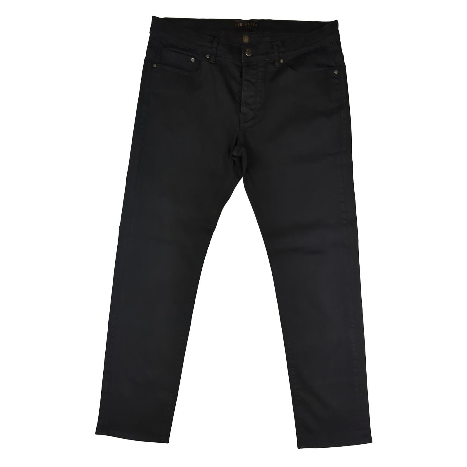 Ted Baker Ted Baker Jeans Mens W36 Regular Fit Black Denim Trousers Casual Used JEANS RewearableUK