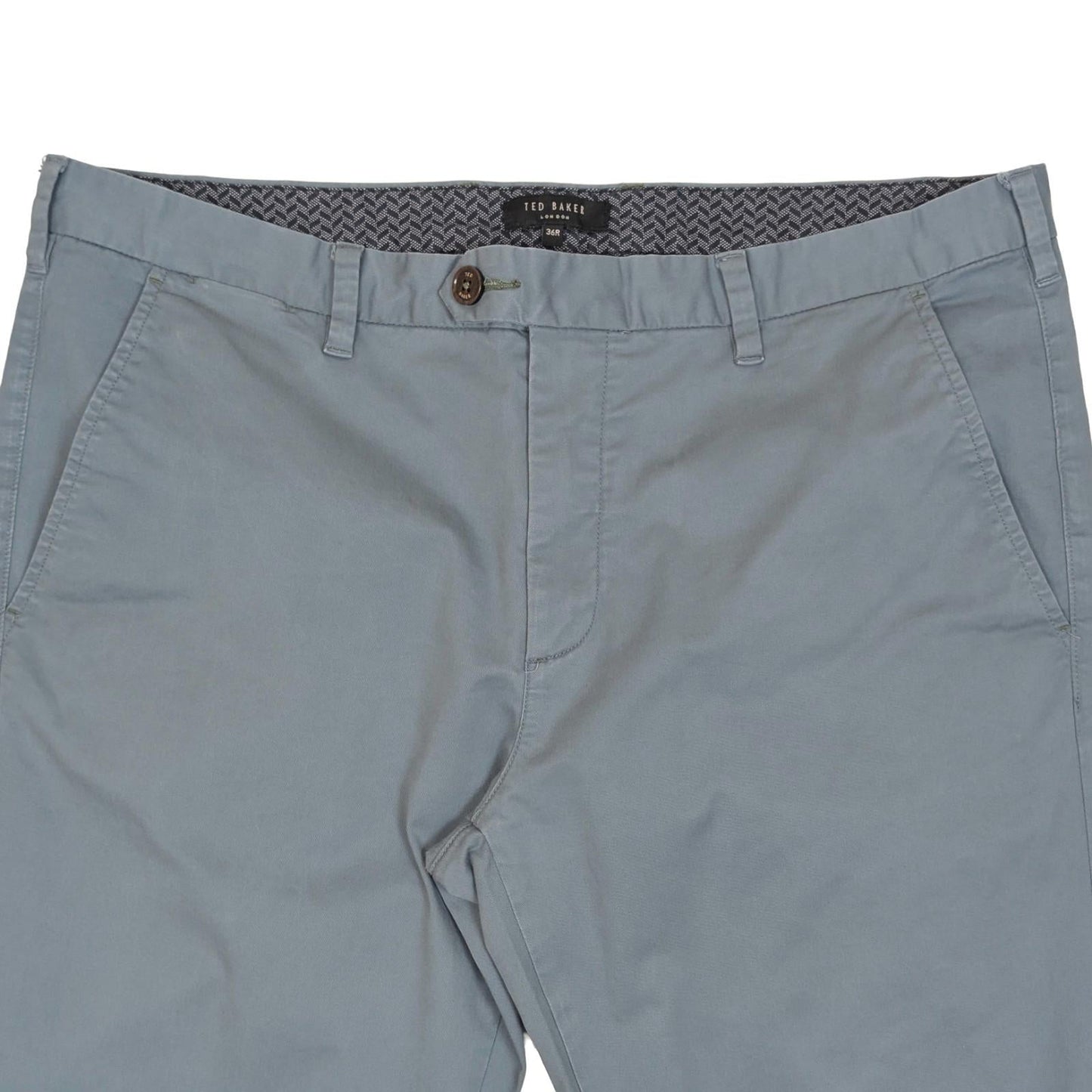 Ted Baker London Blue Chino Trousers Size 36R Men's Stretch Cotton Pants Regular by Baker – | RewearableUK