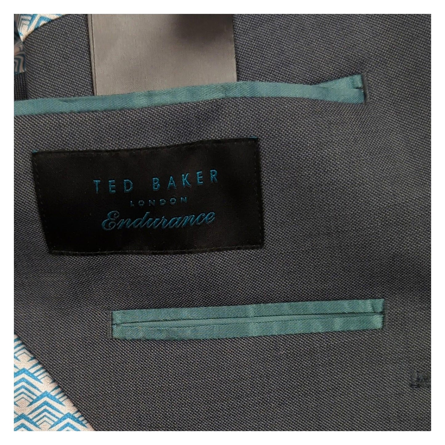 Ted Baker Ted Baker London Endurance Mens Blazer Jacket Grey Wool Blend Smart Size 38 R GIACCA RewearableUK