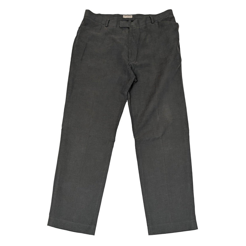Ted baker london men size 36 dark grey charcoal linen cotton blend trousers by Baker – | RewearableUK