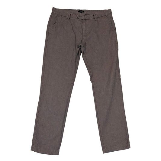 ted baker london men size 36 r brown cotton holland trousers paint marks faulty by Baker – | RewearableUK