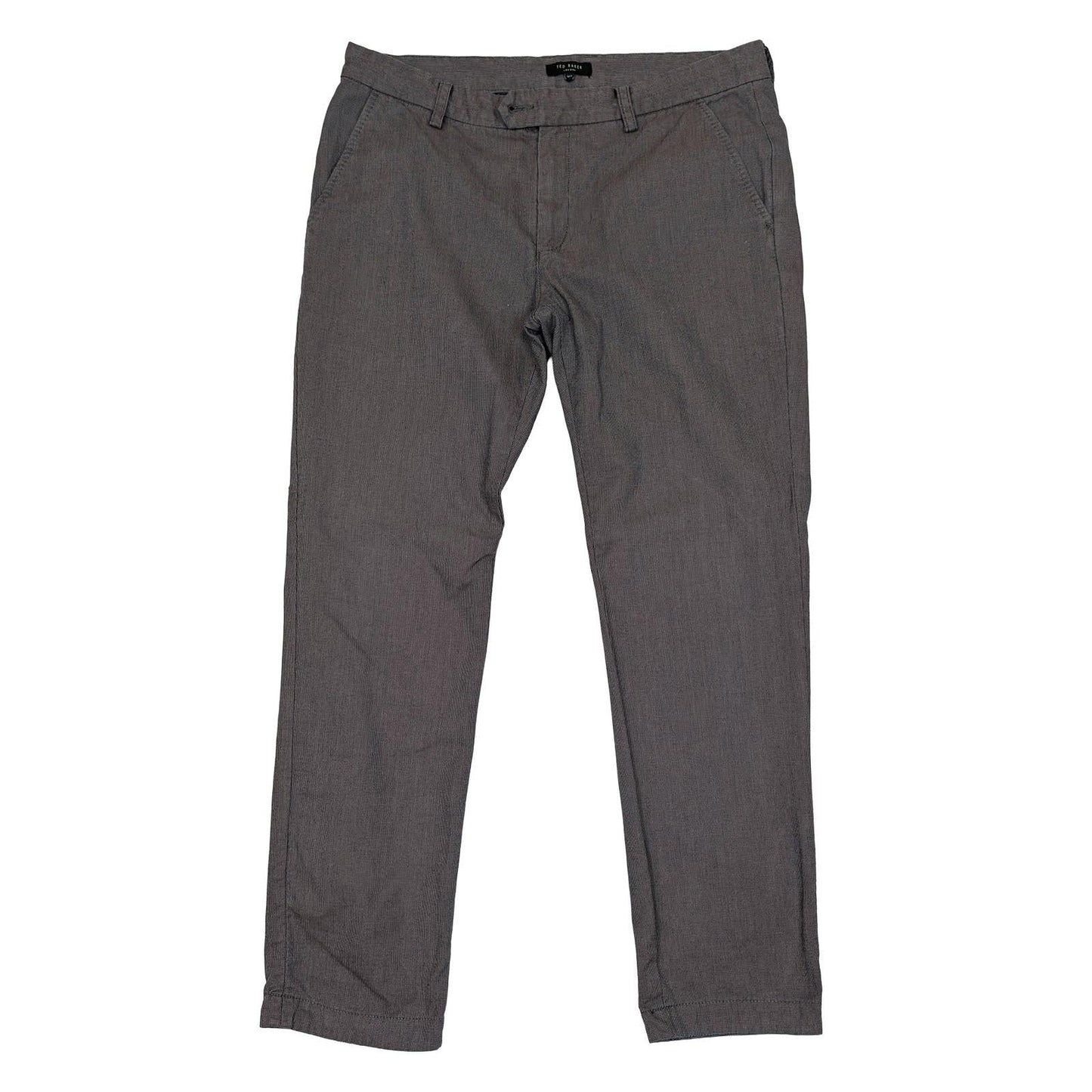 ted baker london men size 36 r brown cotton micro pattern chino trousers pants by Baker – | RewearableUK