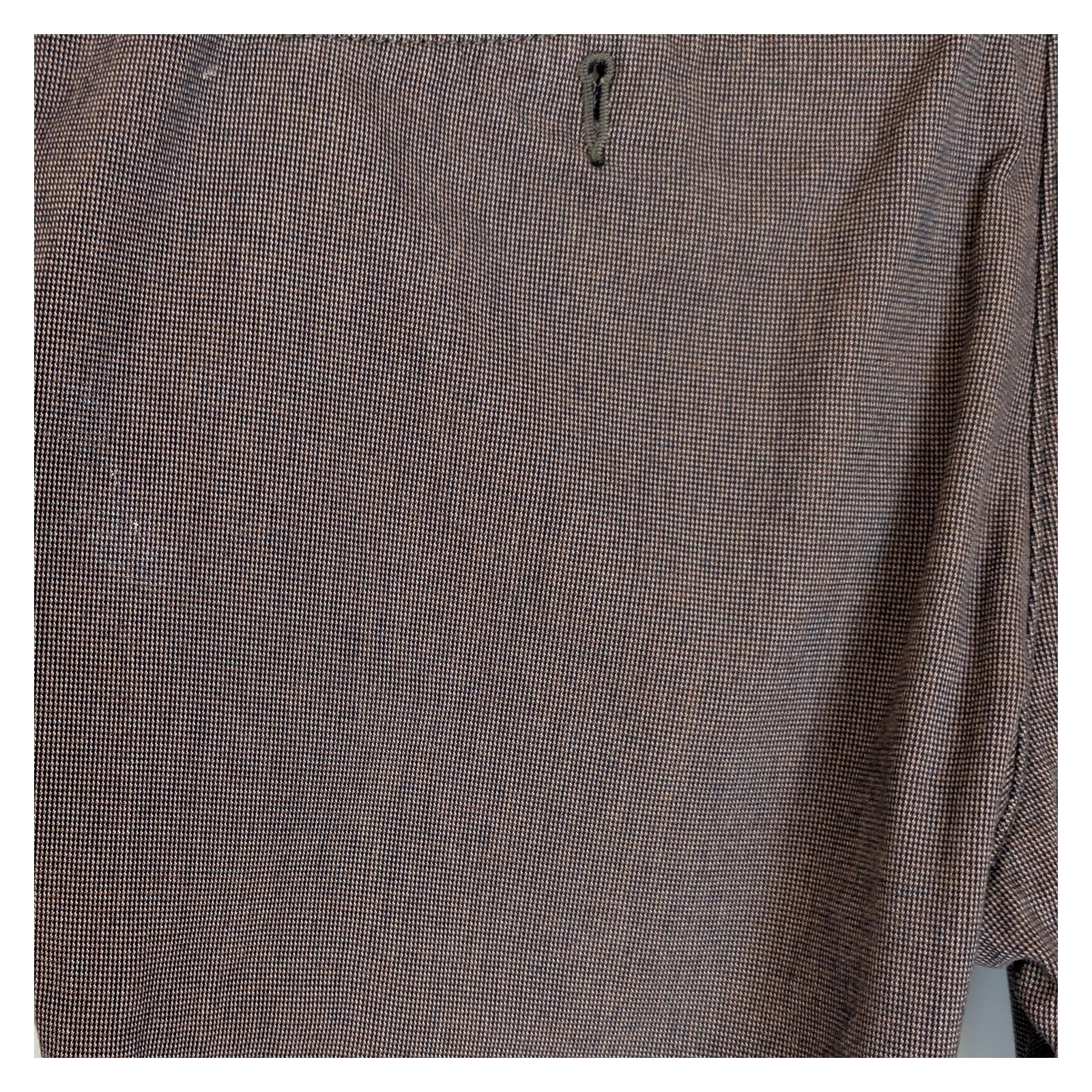 ted baker london men size 36 r brown cotton micro pattern chino trousers pants by Baker – | RewearableUK