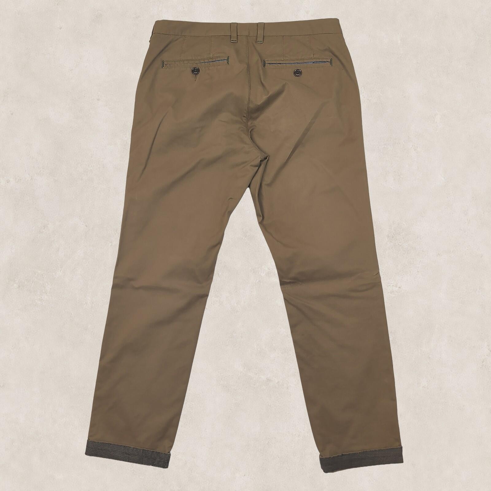 Ted Baker London Mens Brown Slim Tailored Chino Trousers 34R by Baker – chino | RewearableUK