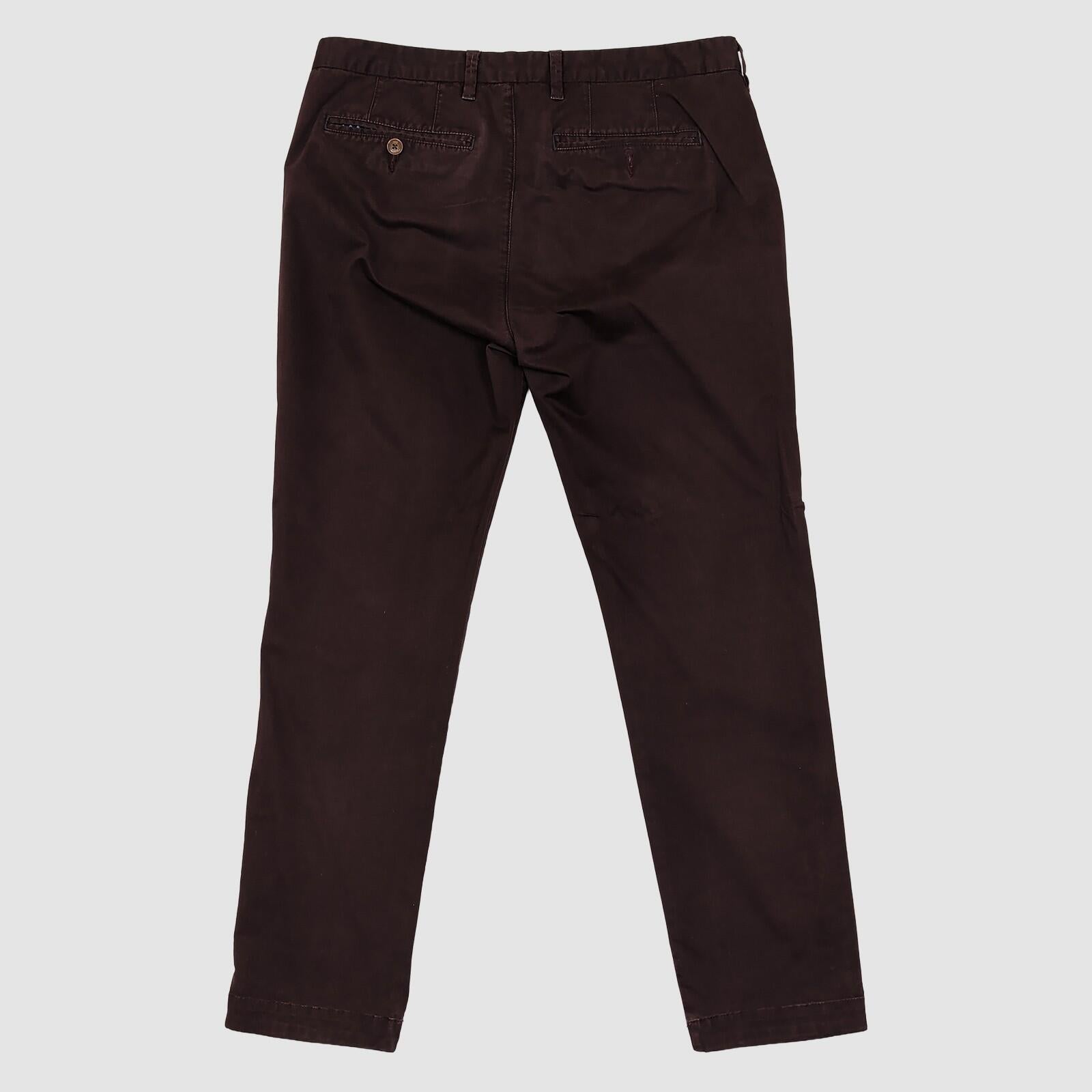 ted baker london mens burgundy chinos trousers smart casual pants size 34 s by Baker – chino | RewearableUK