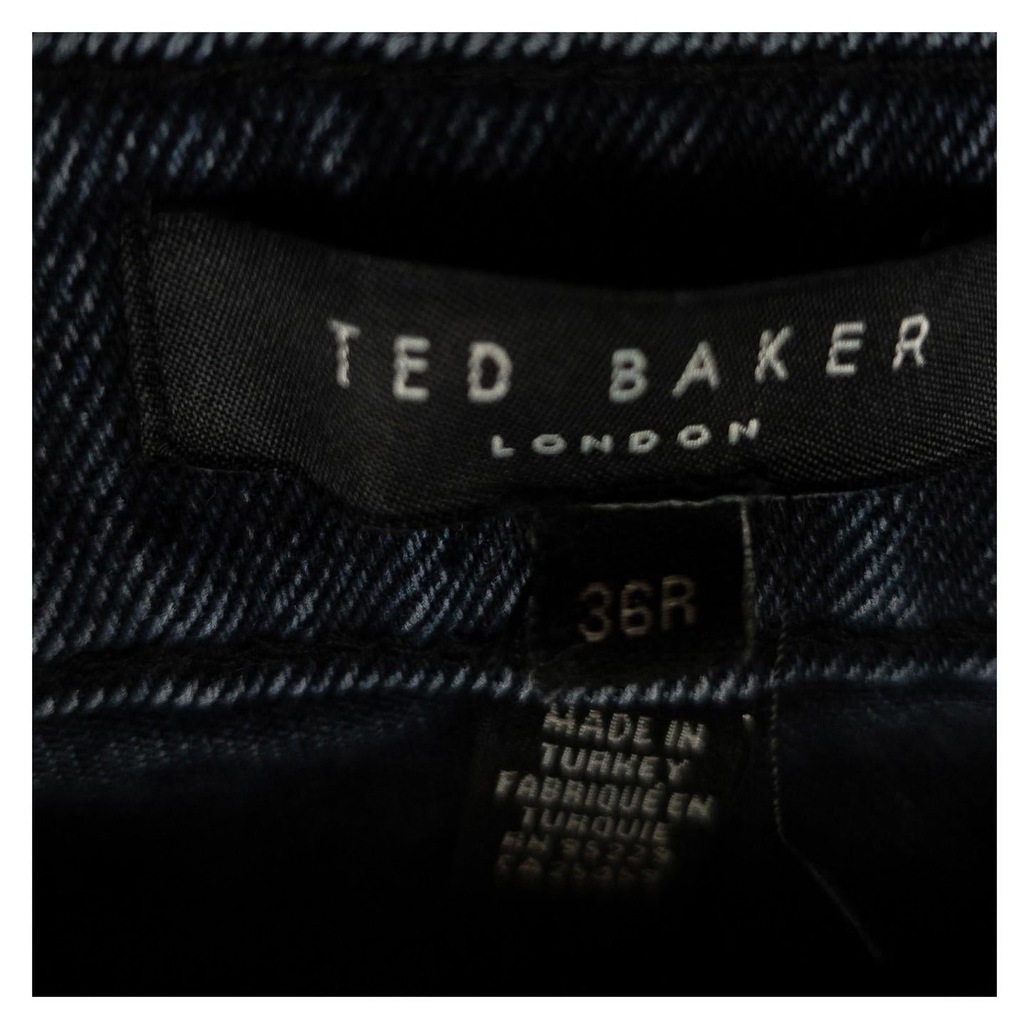 Ted Baker London Men's Jeans Size 36R Dark Blue Straight Leg Regular Fit Denim by Ted Baker – | RewearableUK
