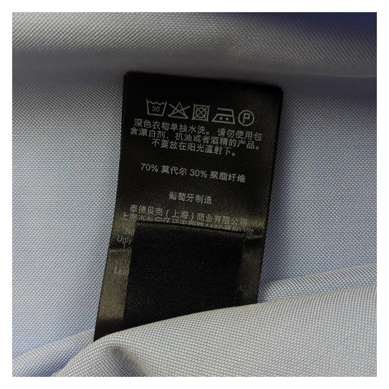 Ted Baker Ted Baker London Mens Shirt L 4 Blue Short Sleeve Cotton Casual Top Used shirt RewearableUK