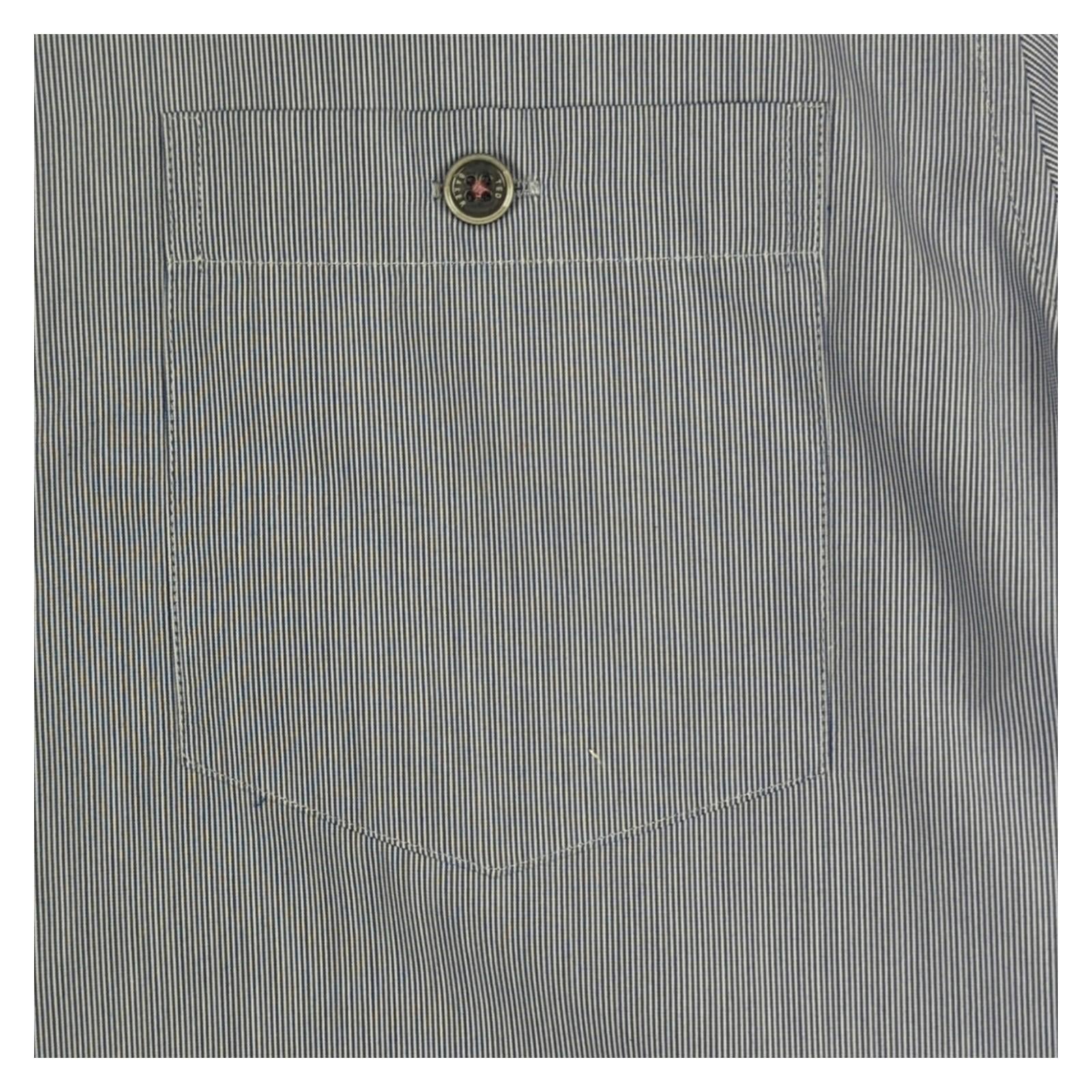 Ted Baker Ted Baker London Short Sleeve Shirt Size 2 Blue Micro Stripe Cotton Blend shirt RewearableUK