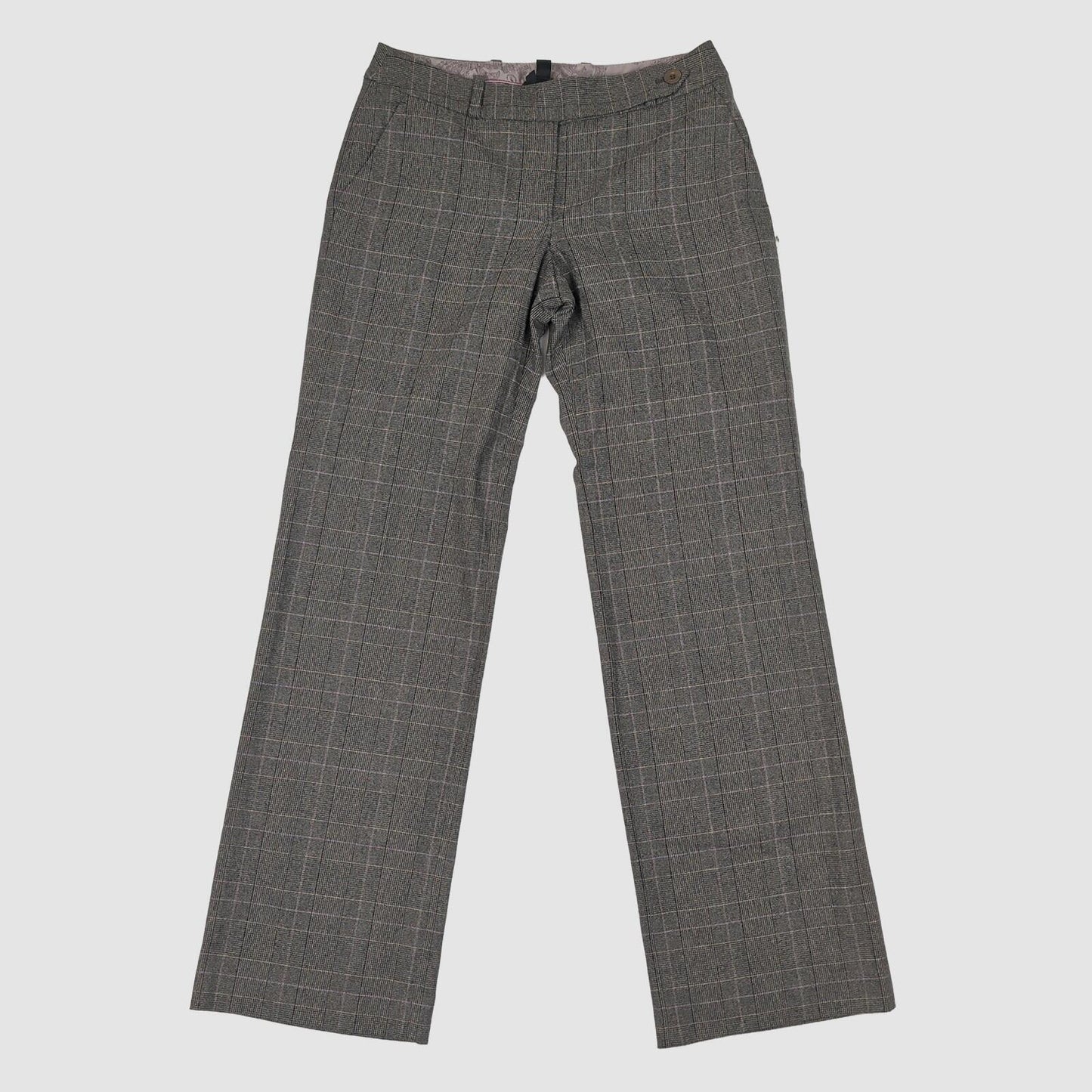 Ted Baker London Women’s Brown Check Wide Leg Trousers UK 8 Wool Blend by Ted Baker – SMART | RewearableUK