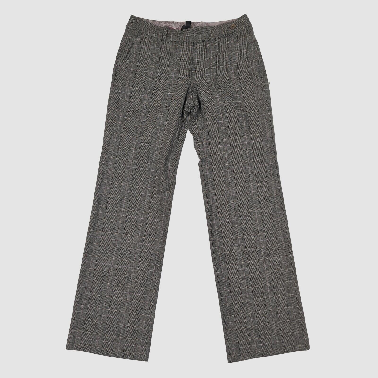 Ted Baker London Women’s Brown Check Wide Leg Trousers UK 8 Wool Blend by Ted Baker – SMART | RewearableUK