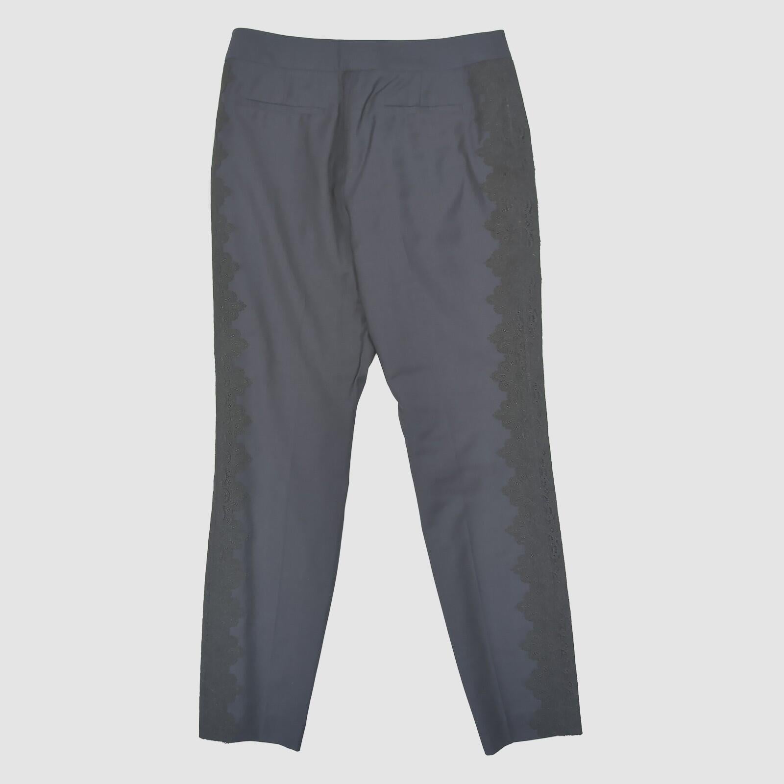 Ted Baker London Womens Navy Lace Side Tapered Smart Trousers Size 1 by Ted Baker – SMART | RewearableUK
