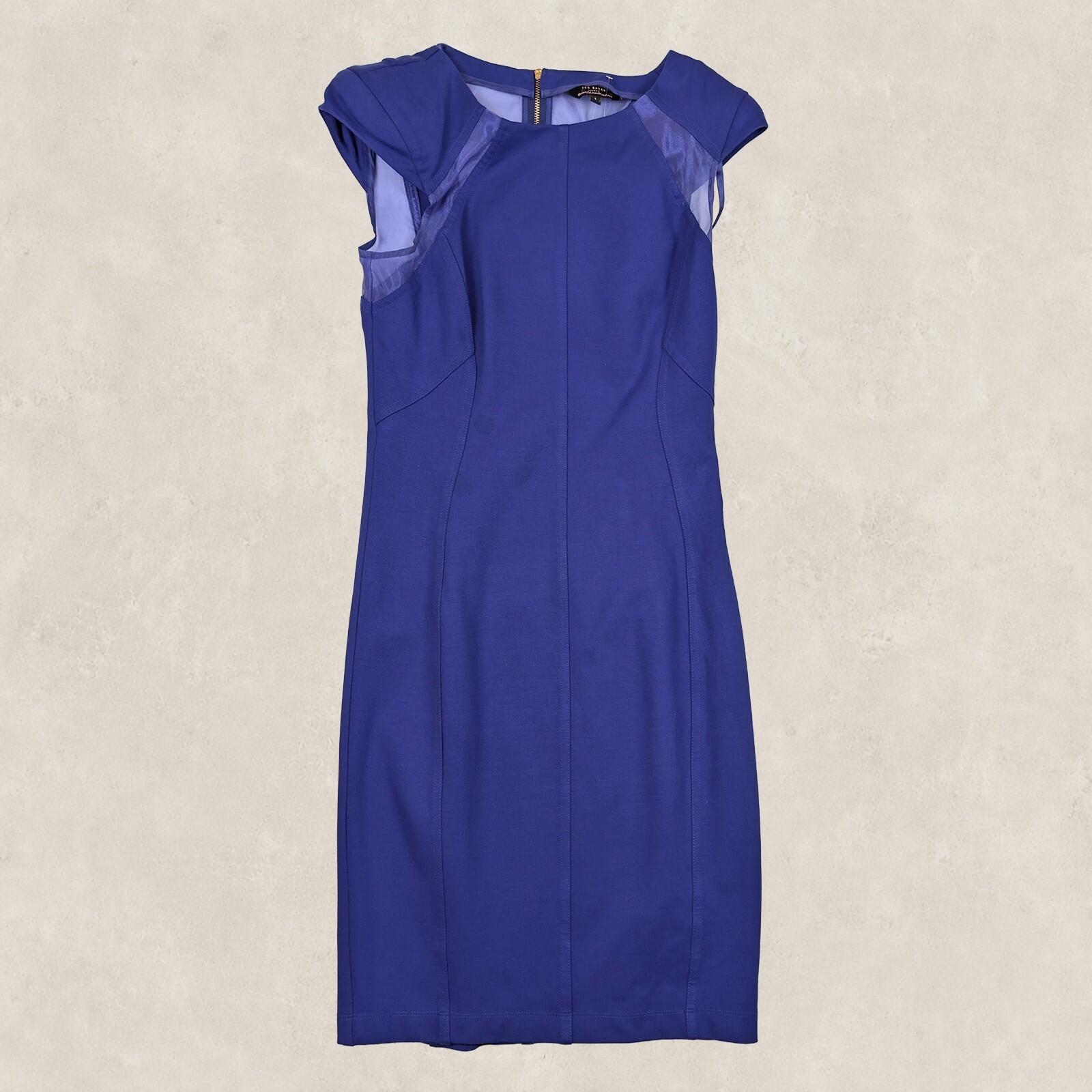 Ted Baker London Womens Royal Blue Bodycon Knee Dress Size 1 UK 8 New by Ted Baker – | RewearableUK