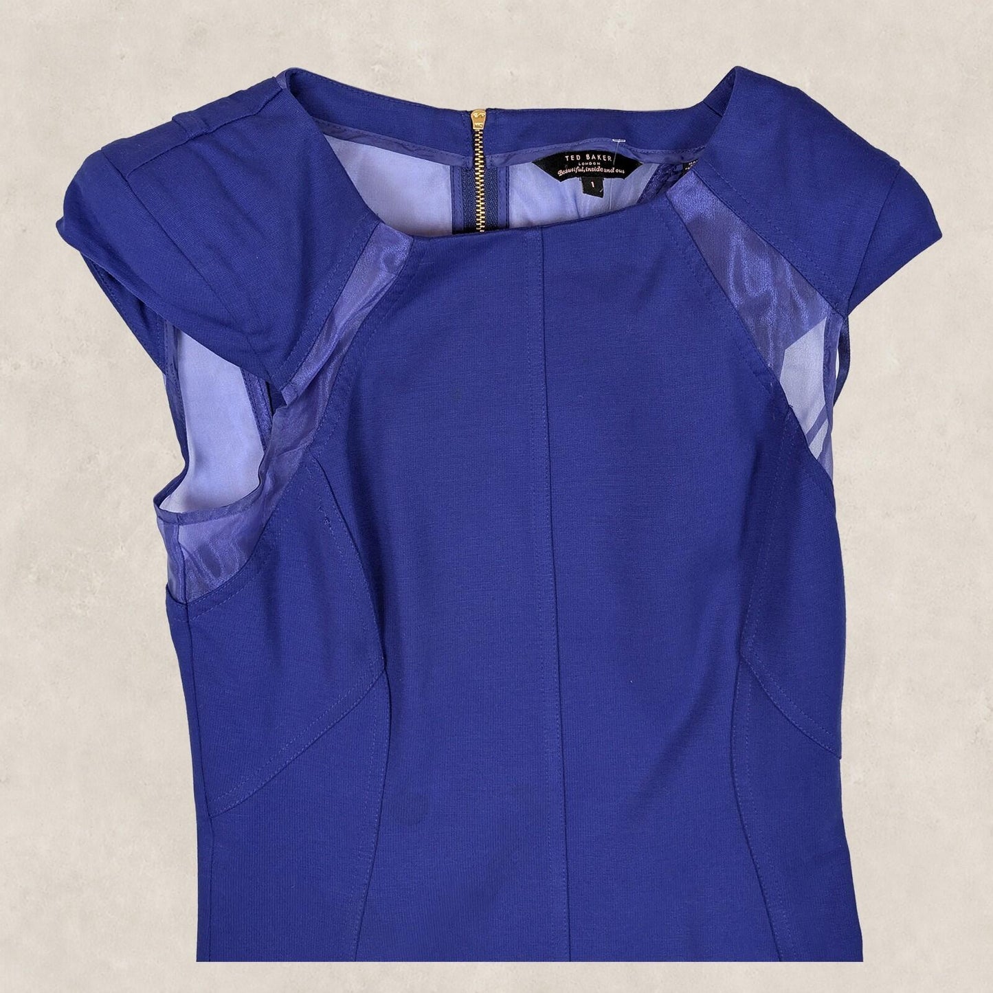 Ted Baker London Womens Royal Blue Bodycon Knee Dress Size 1 UK 8 New by Ted Baker – | RewearableUK