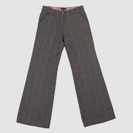Ted Baker London Womens Tweed Wide Leg Smart Trousers Size 1 by Ted Baker – SMART | RewearableUK
