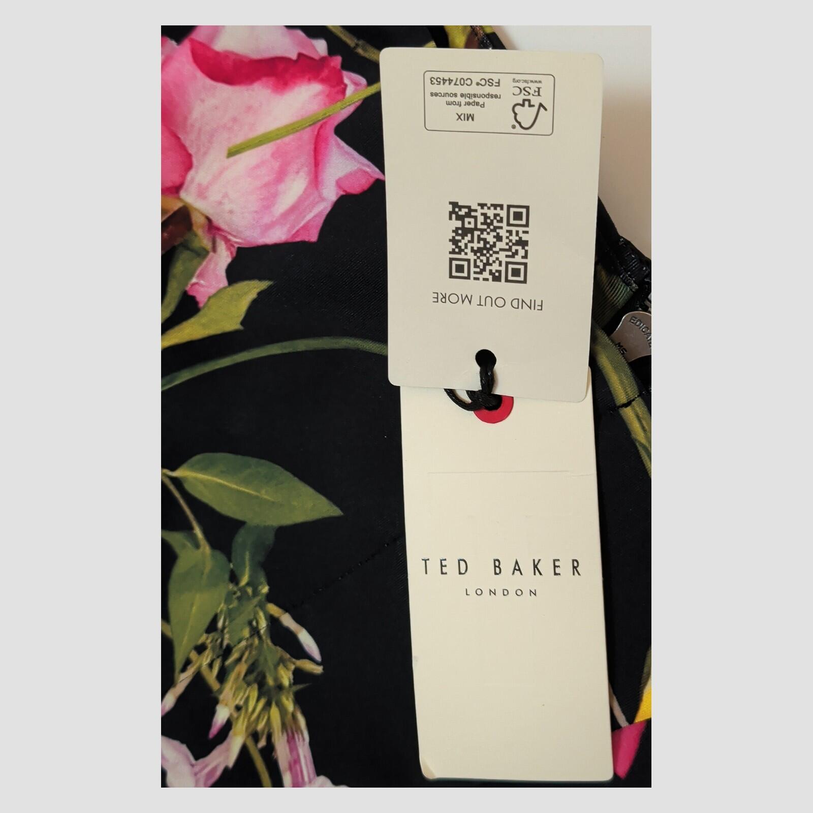 Ted Baker Lovina Black Floral Bardot Bodycon Dress BNWT Size 1 RRP £175 by Ted Baker – DRESSING | RewearableUK