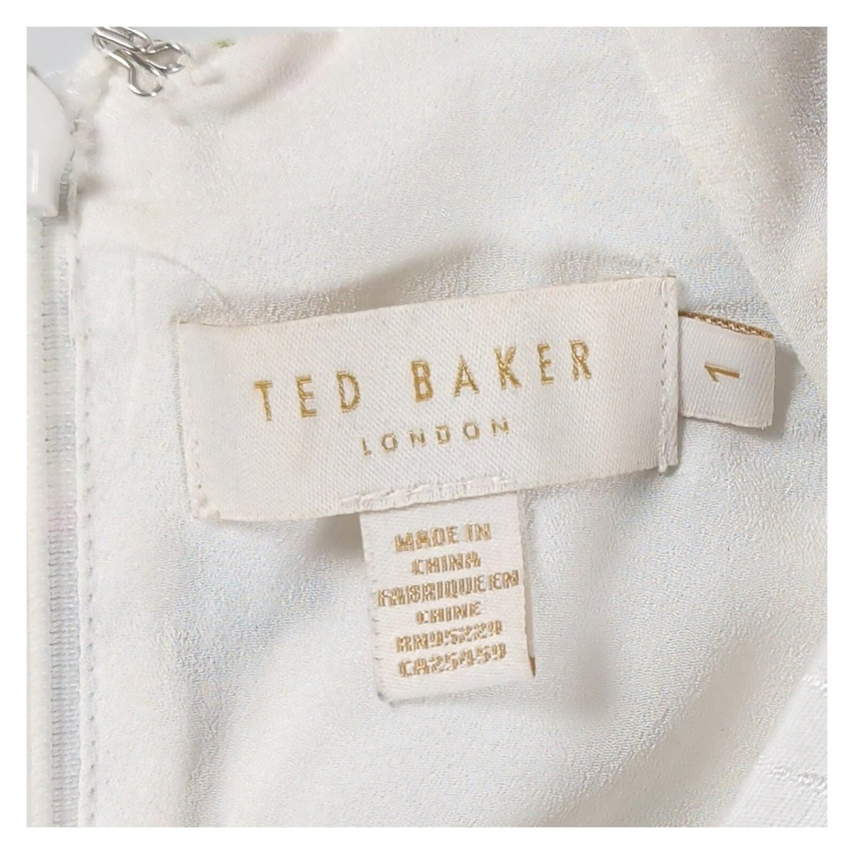 Ted Baker Lynnea Floral Playsuit Size 1 UK 8 Ivory – product photo 7 | RewearableUK