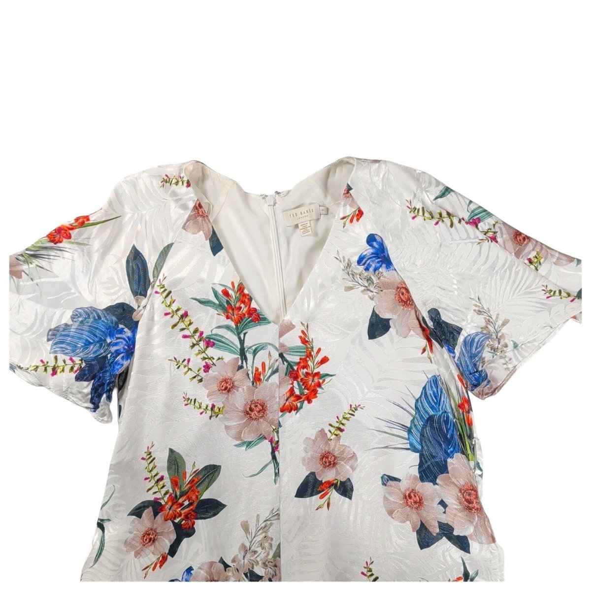 Ted Baker Lynnea Floral Playsuit Size 1 UK 8 Ivory – product photo 2 | RewearableUK