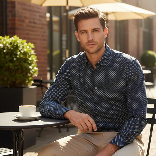 Ted Baker Mens Blue Paisley Shirt Long Sleeve Cotton Smart Casual Designer XL by Ted Baker – shirt | RewearableUK