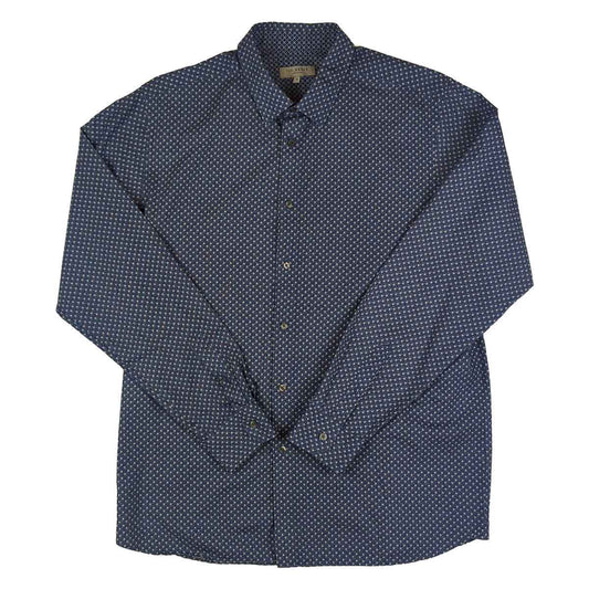 Ted Baker Mens Blue Paisley Shirt Long Sleeve Cotton Smart Casual Designer XL by Ted Baker – shirt | RewearableUK