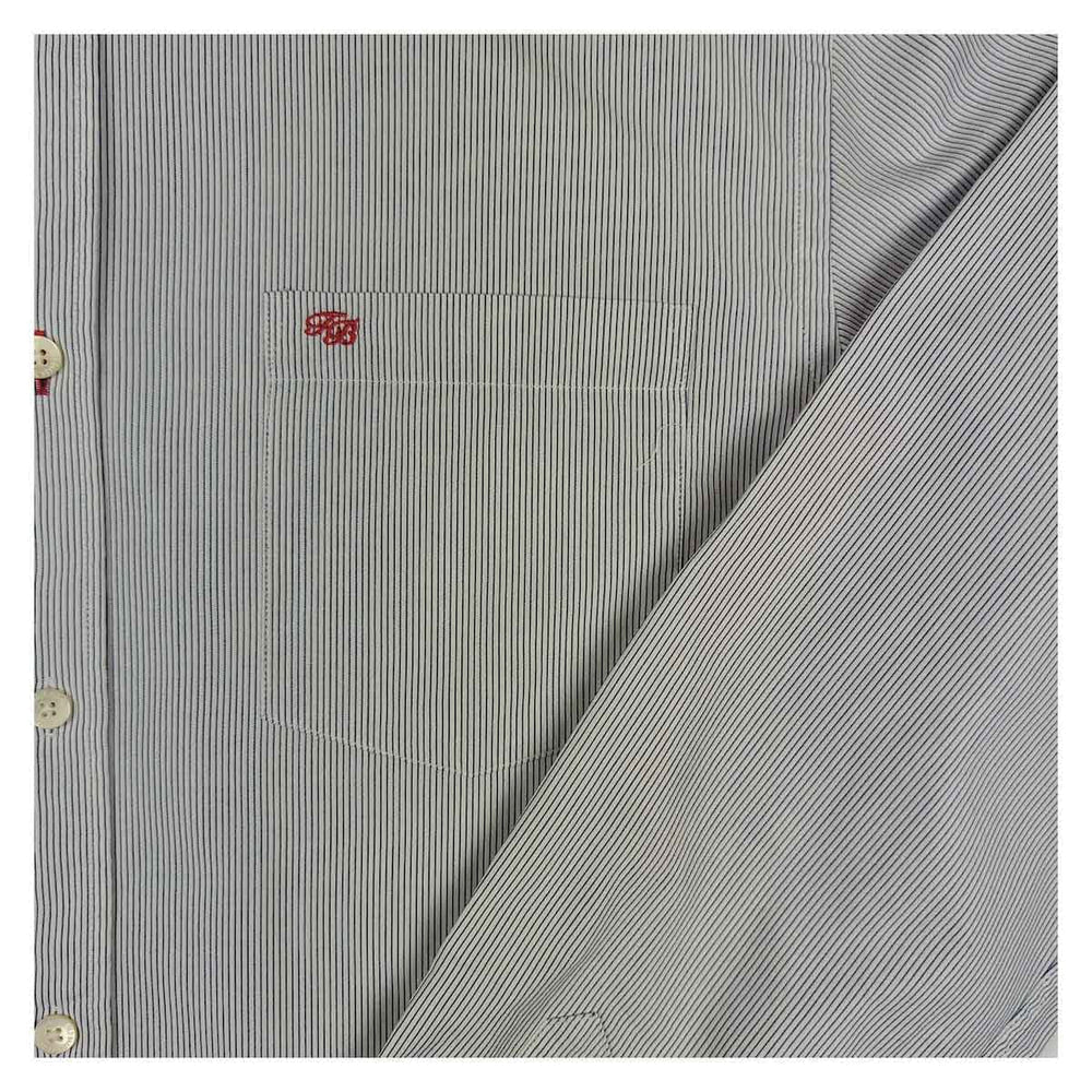 Ted Baker Mens Casual Shirt Large Size 4 Pink Blue Stripe Cotton Long Sleeve Top – Shirt product photo 5 | RewearableUK