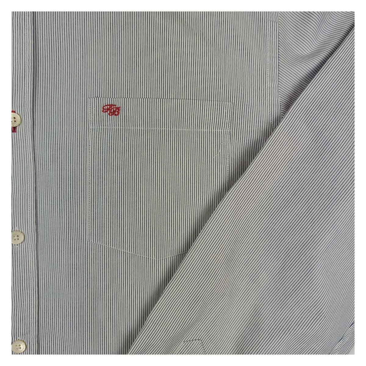 Ted Baker Mens Casual Shirt Large Size 4 Pink Blue Stripe Cotton Long Sleeve Top by Ted Baker – shirt | RewearableUK