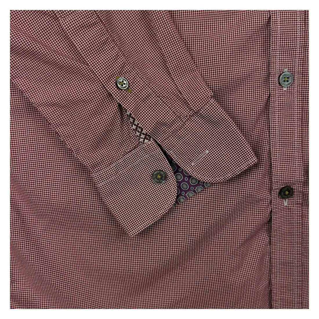 Ted Baker Men's Red Check Long Sleeve Shirt | Size 3 (M) – Shirt product photo 4 | RewearableUK