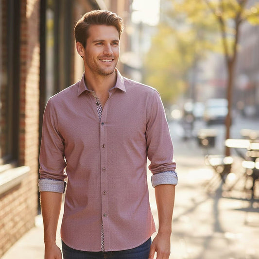 Ted Baker Men's Red Check Long Sleeve Shirt | Size 3 (M) by Ted Baker – shirt | RewearableUK