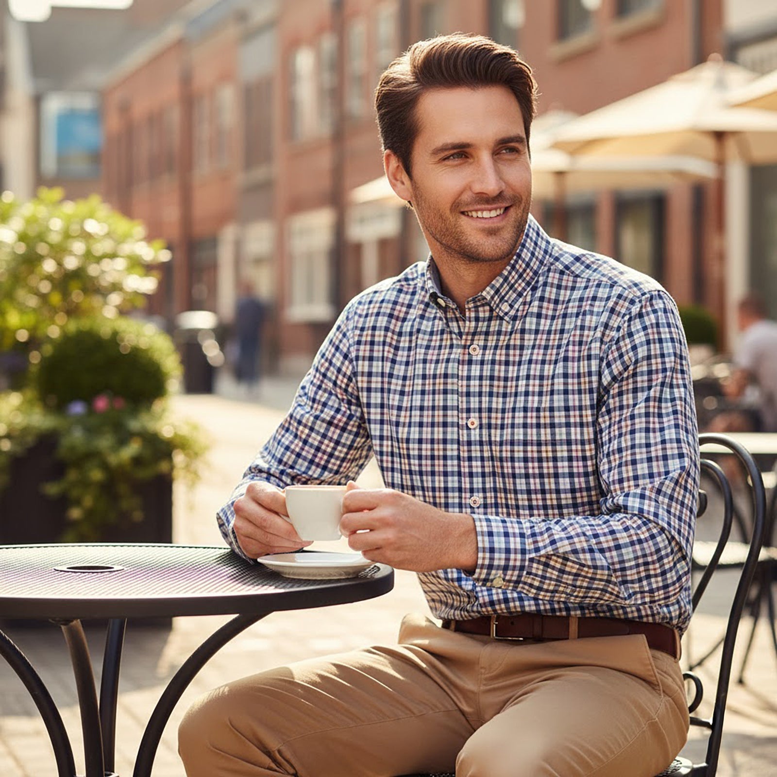 TED BAKER Mens Shirt Large Size 4 Check Pattern Long Sleeve Cotton Casual Top by Ted Baker – shirt | RewearableUK