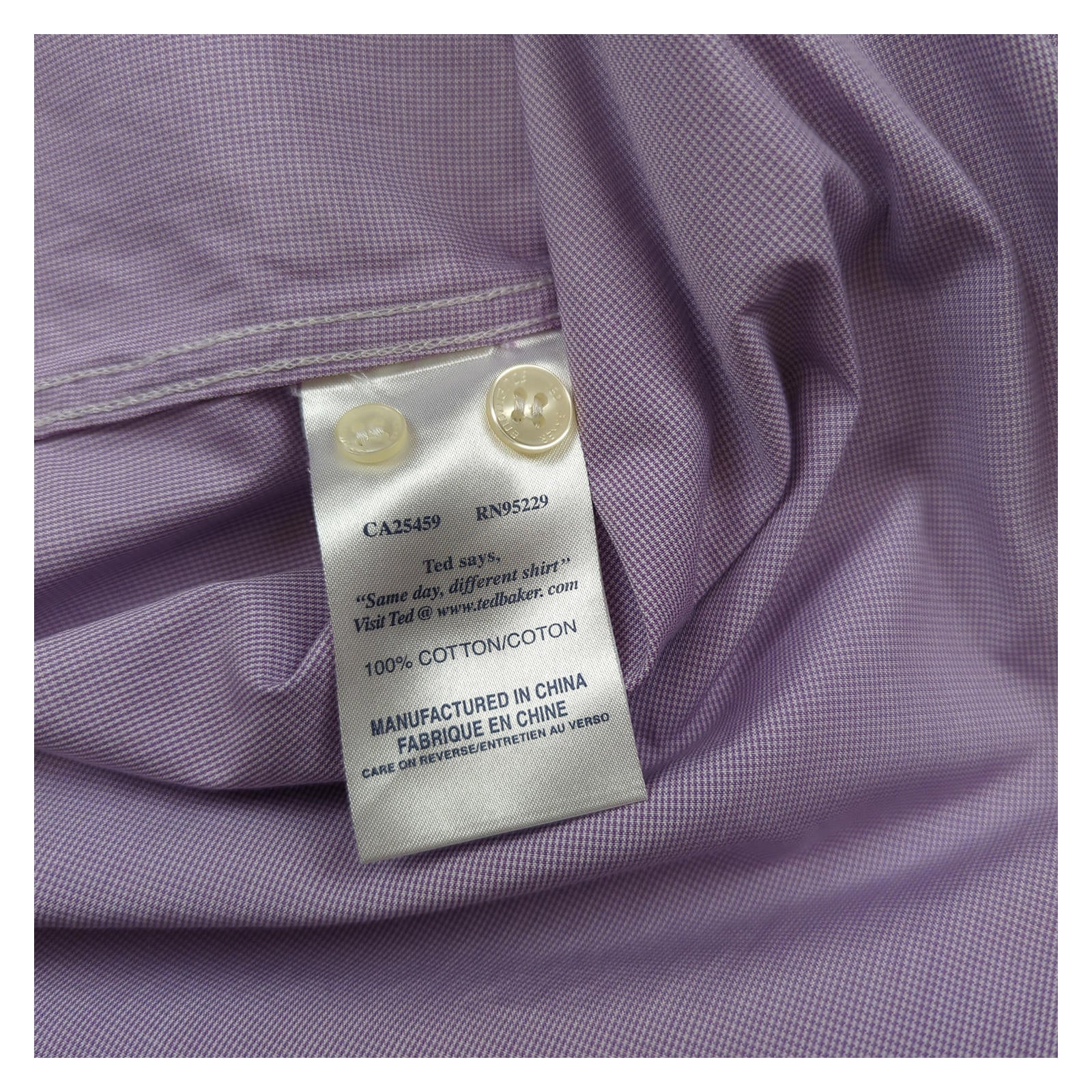 Ted Baker Ted Baker Mens Shirt XL Size 5 Pink Long Sleeve Cotton Casual Top shirt RewearableUK