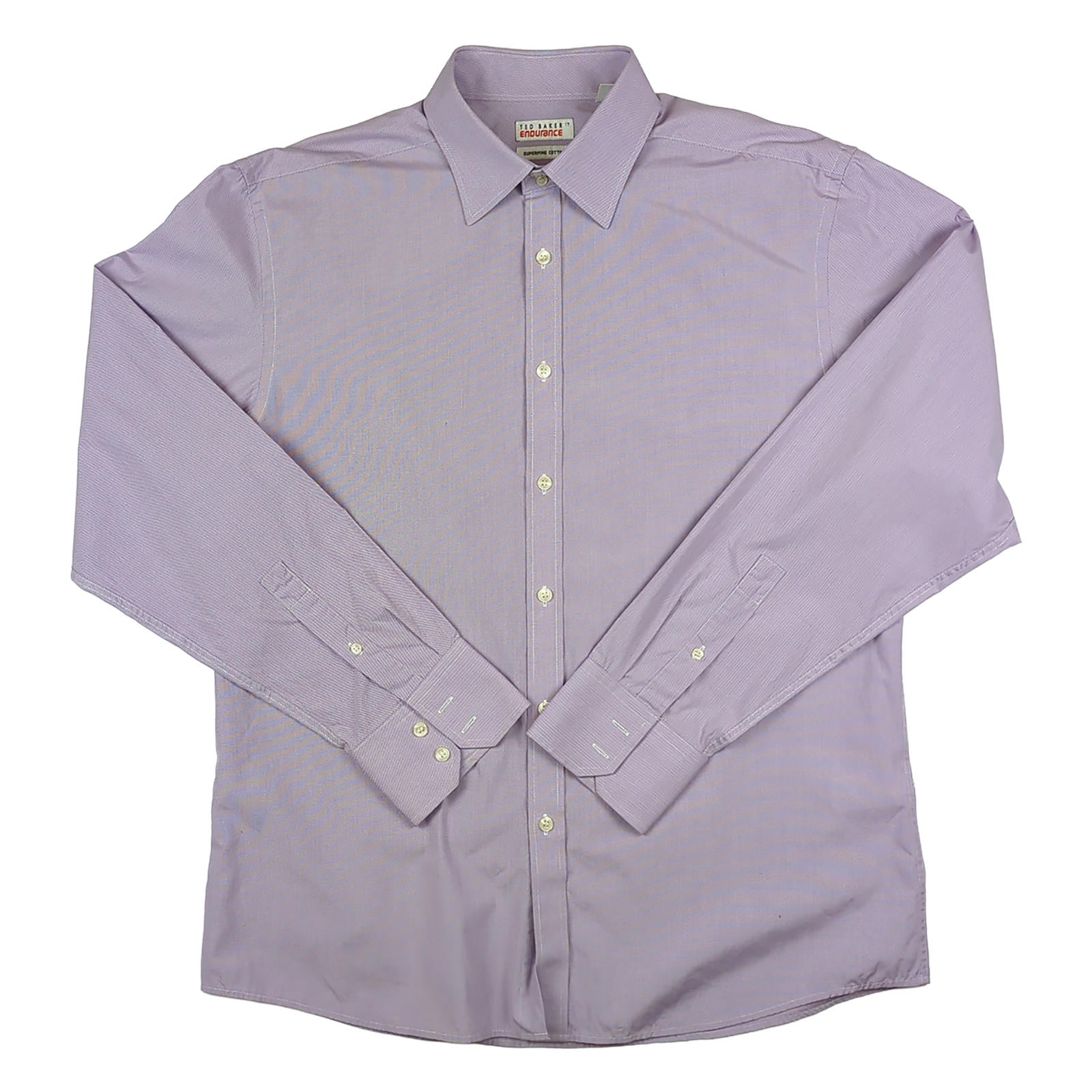 Ted Baker Ted Baker Mens Shirt XL Size 5 Pink Long Sleeve Cotton Casual Top shirt RewearableUK